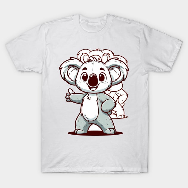 Winsome Koala T-Shirt by NayaRara